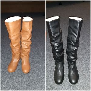Girl leather boots
